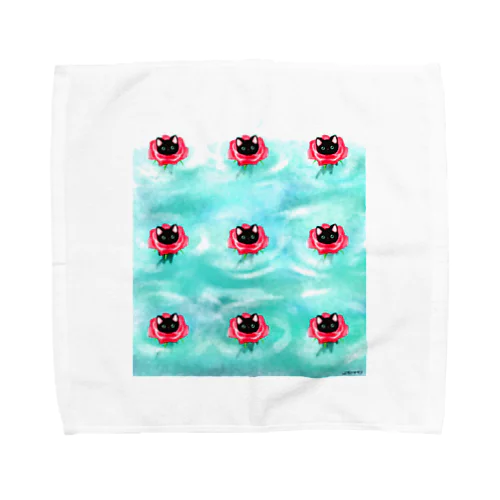 ふらねこ(ろーず) Towel Handkerchief