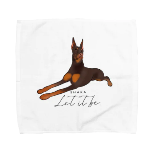 Shaka the Doberman  Towel Handkerchief