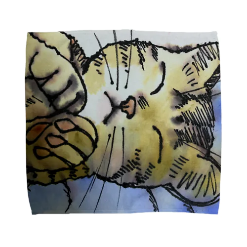 眠い猫 Towel Handkerchief