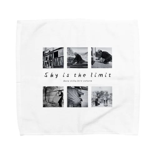 【公式グッズ2】ボロ別荘DIYリフォーム Sky is the limit ver. Towel Handkerchief
