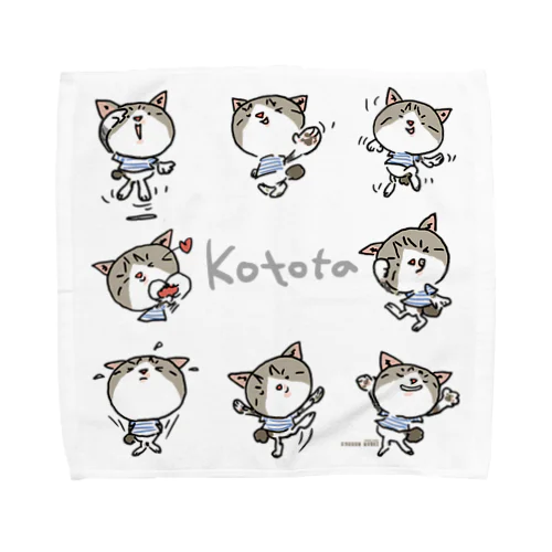 猫　ことた Towel Handkerchief