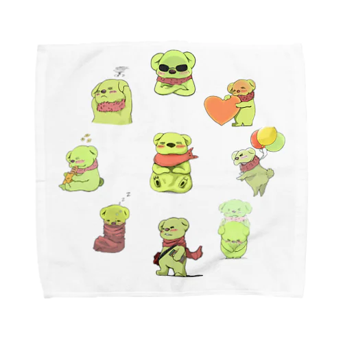 くまくんの集い Towel Handkerchief