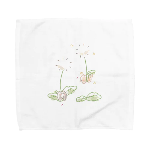 たんぽぽと空陸くん Towel Handkerchief