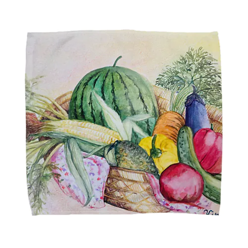 夏野菜 Towel Handkerchief