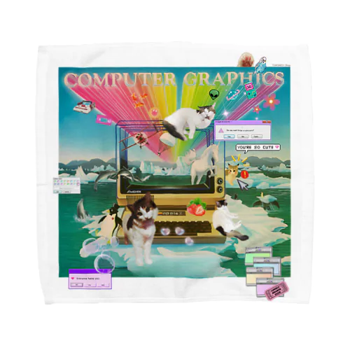 #Computer graphics 2023 タオルハンカチ