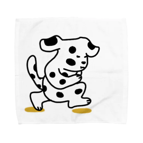 走るダルメシアン Towel Handkerchief