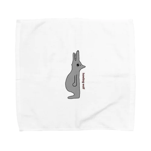 吠えるオオカミ Towel Handkerchief