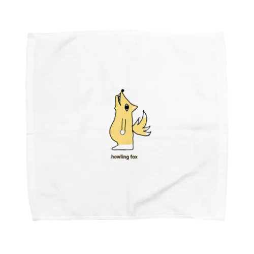 吠えるキツネ Towel Handkerchief