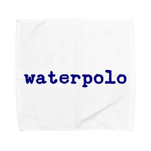 文字だけwaterpolo タオルハンカチ