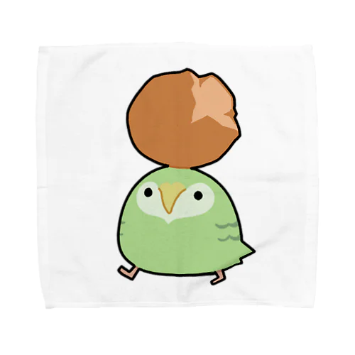 サーターアンダギーをゲットしてご満悦のカカポ Towel Handkerchief