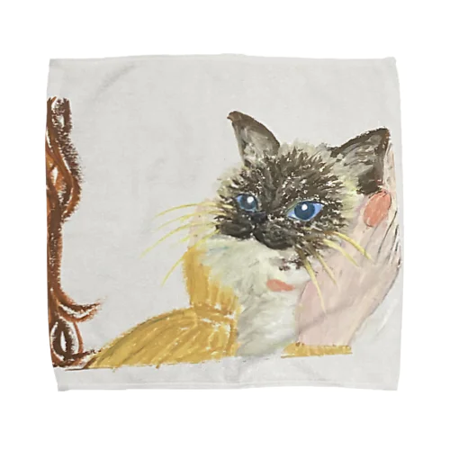 シャム猫娘「toe phamb」アルバムジャケットイラスト Towel Handkerchief