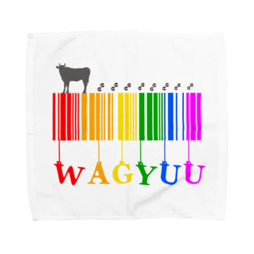 Wagyuu(カラフル) タオルハンカチ