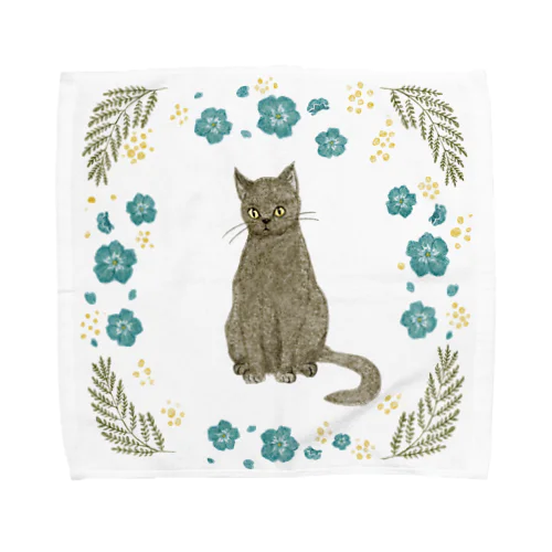 黒猫のニャニー Towel Handkerchief