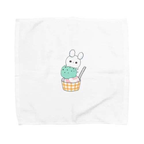 くもうさぎアイスクリーム Towel Handkerchief