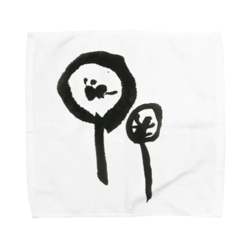 花の筆 Towel Handkerchief