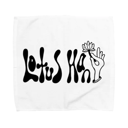 ロータス　ハンド　モノトーン Towel Handkerchief