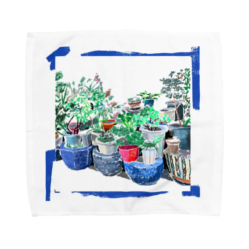 まちなか植木鉢 Towel Handkerchief