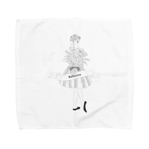 シンプル バレリーナ Towel Handkerchief