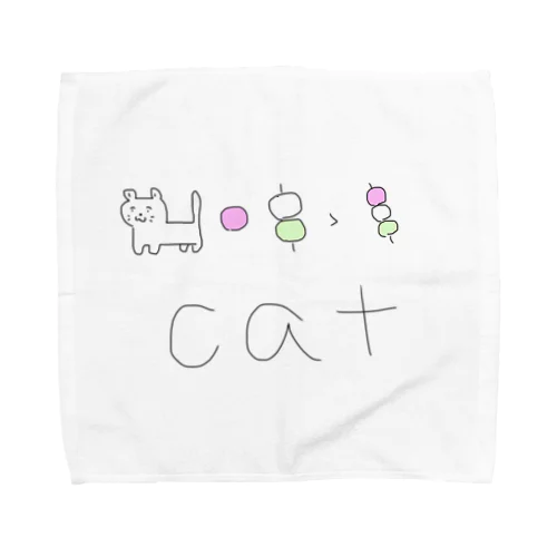 絵で学ぶcat タオルハンカチ