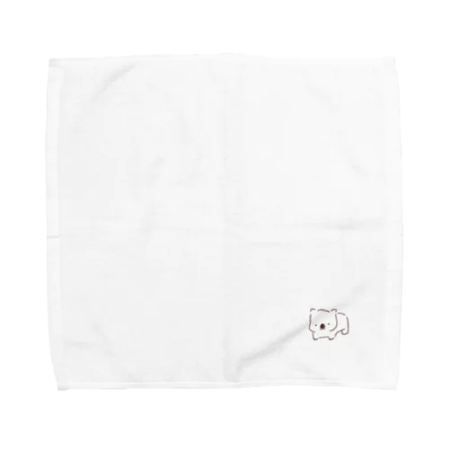 モノクロウォンバットくん Towel Handkerchief