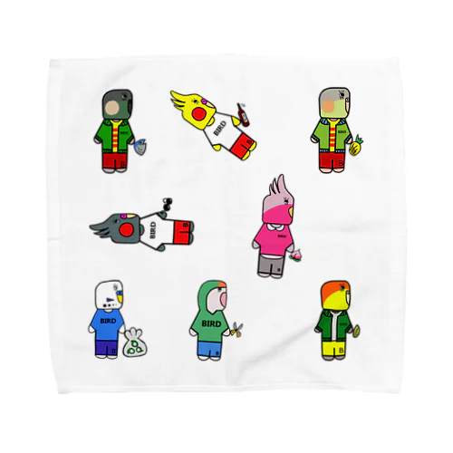 欲張りステッカー　ちっさいんこ！ Towel Handkerchief