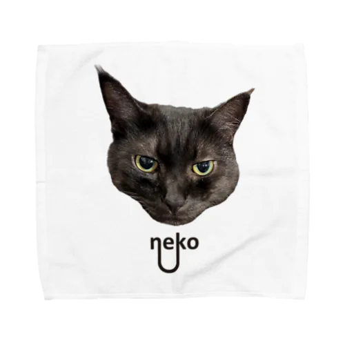 neko　face up nyan Towel Handkerchief