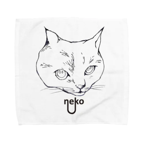 ちょっとカメラ目線にゃん Towel Handkerchief