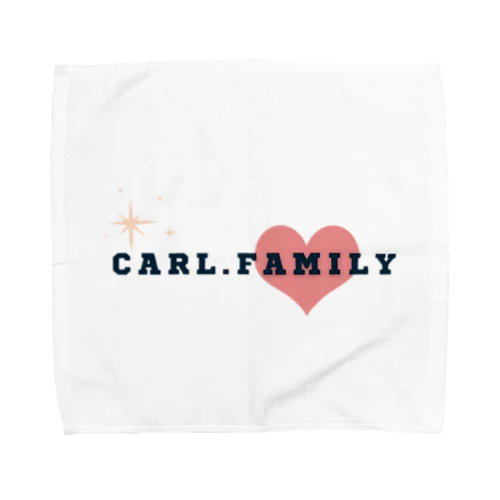 ［Carl,Family］ロゴ③〈ハート〉 Towel Handkerchief