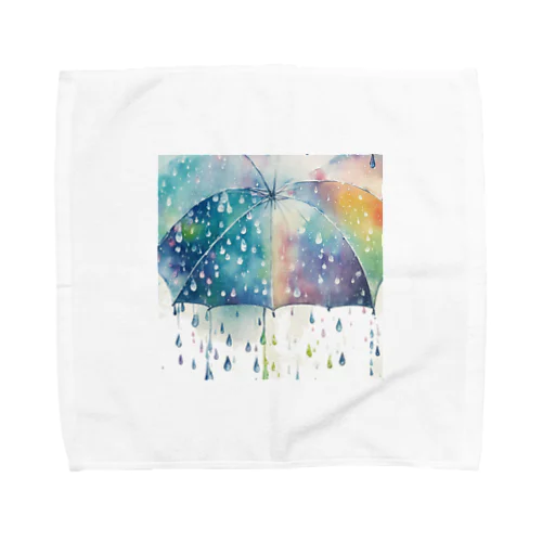水彩風雨の風景 Towel Handkerchief