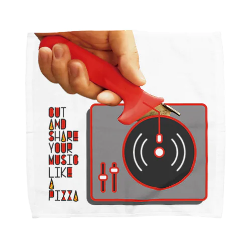 pizza record Towel Handkerchief