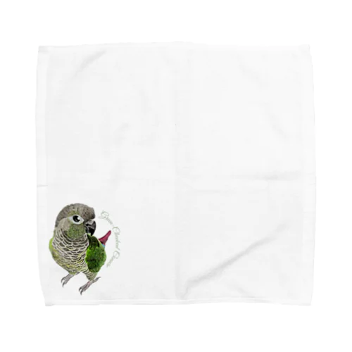 105 ウロコインコノーマル simple Towel Handkerchief