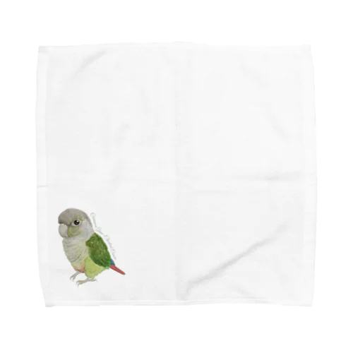 107 ウロコインコシナモン simple Towel Handkerchief