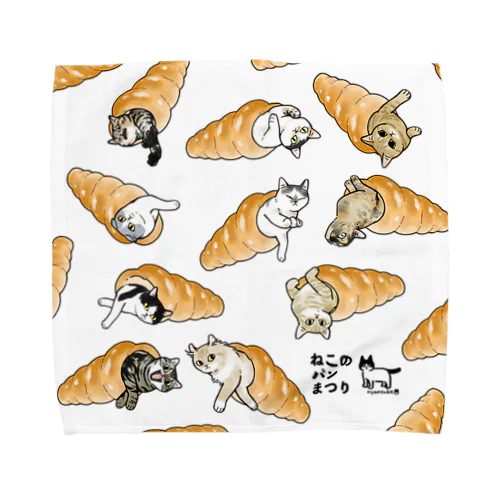 ねこパン/コロネ#1 Towel Handkerchief