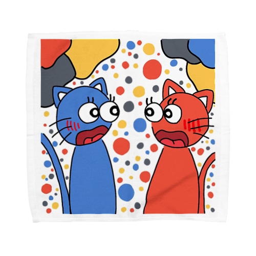 びっくりキャッツ Towel Handkerchief