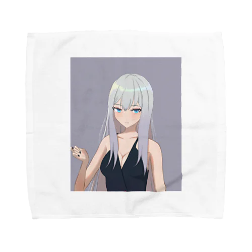 銀髪の女の子-192 Towel Handkerchief