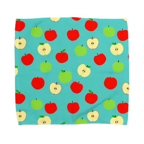 リンゴ柄B Towel Handkerchief