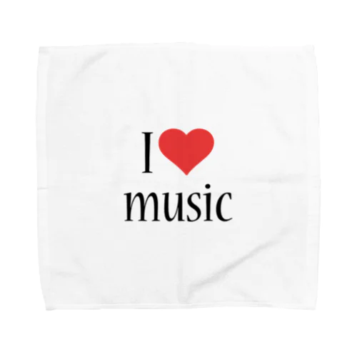 I Love music Towel Handkerchief