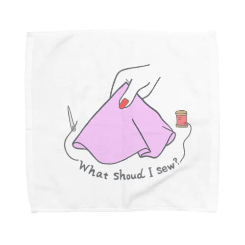 What should I sew?-Pink- Towel Handkerchief