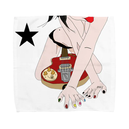 bassgirlbig Towel Handkerchief