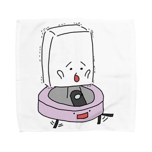ロボット掃除機とおとうふくん Towel Handkerchief