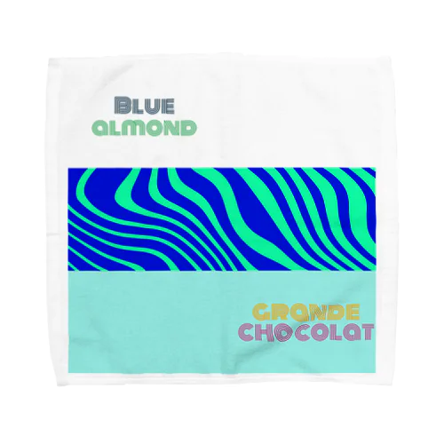 Blue almond & grande chocolat ver.1 Towel Handkerchief