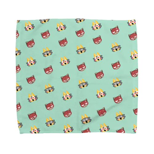 ヒーローくんとヴィランくん　にこにこ！ Towel Handkerchief