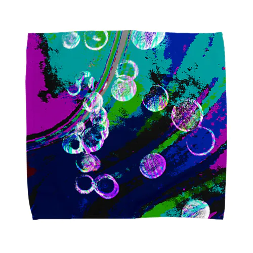 シャボン玉ビビッドカラー Towel Handkerchief