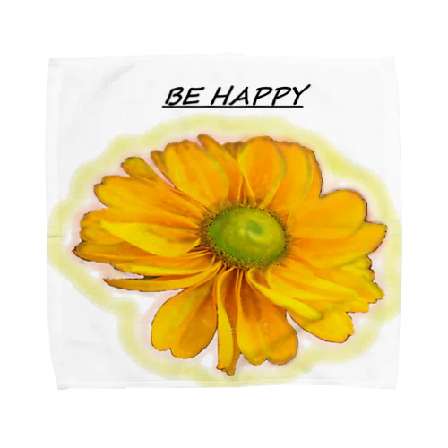 BE  HAPPY Towel Handkerchief