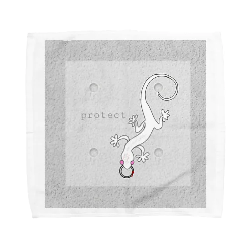 【protect】ヤモリ Towel Handkerchief