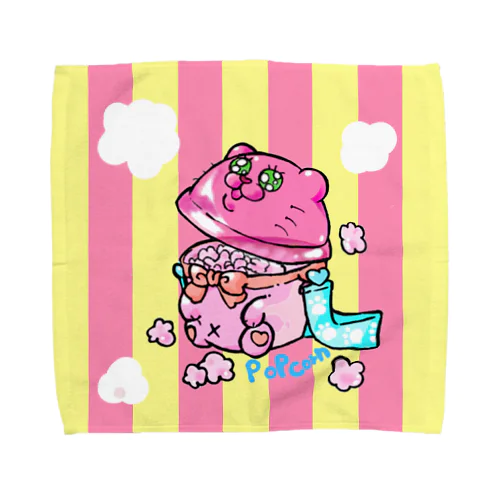 あきる野くまねこらんどのお土産 Towel Handkerchief