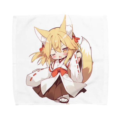 ミコン (Mikon) ver.5　狐の神様、きつね、キツネ Towel Handkerchief