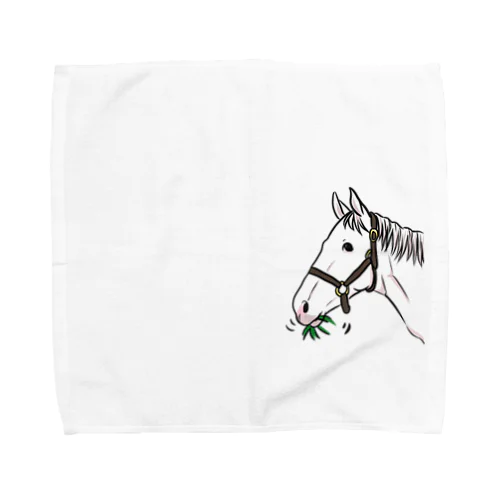 あし毛のモグモグ馬 Towel Handkerchief