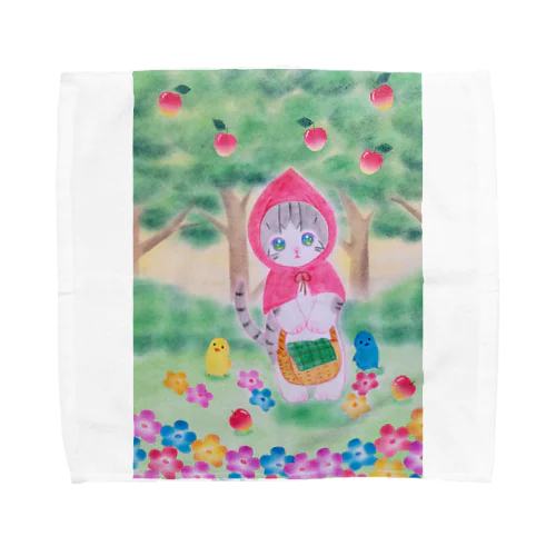 赤ずきんにゃんこ Towel Handkerchief