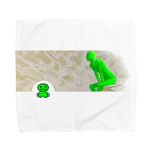 緑色の生物 Towel Handkerchief